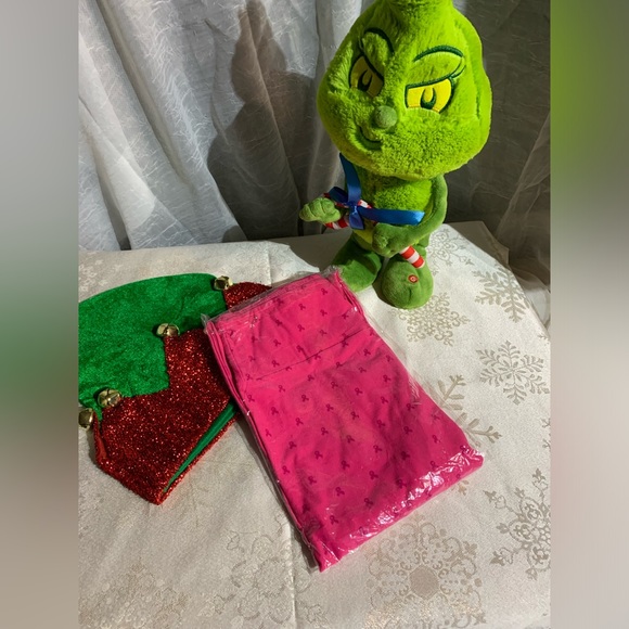 Lularoe TC2 Pink Breast Cancer Ribbon Leggings - Picture 1 of 5